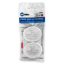 Miller LPR-100™ Gen. II P100 Filters, Nuisance OV Relief (Pair) #294964