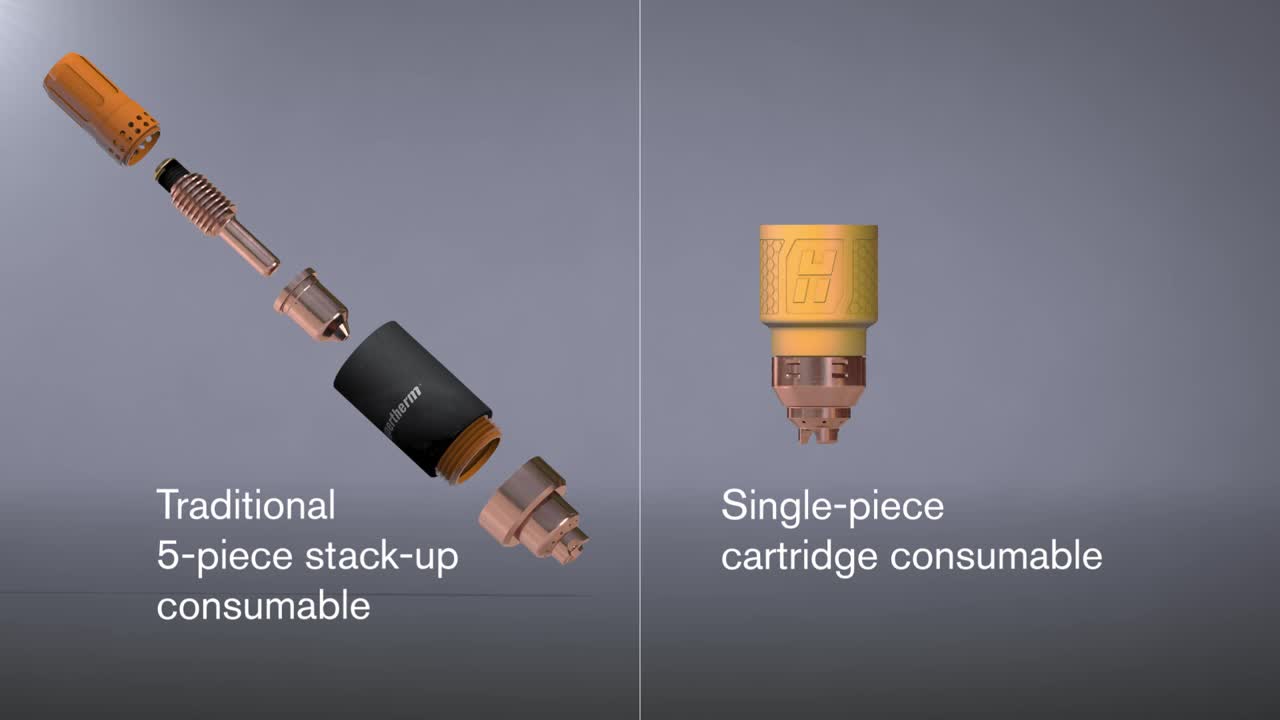 Old 5-piece consumable stack vs New SmartSYNC cartridges