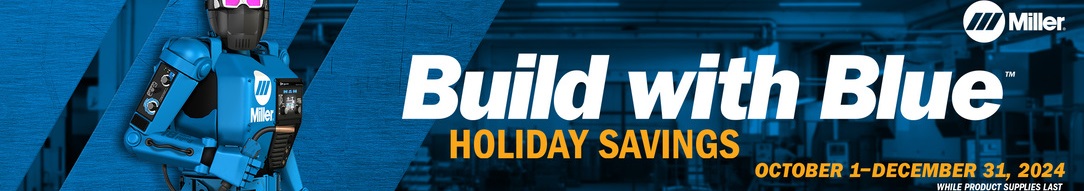 Miller Build with Blue welding supplies specials