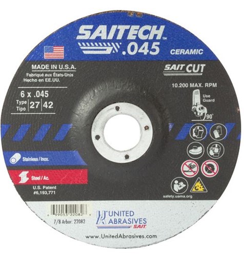 SAIT 6x.045x7/8 SAITECH High Performance Cut-off Wheels #22082 (50 pack) for sale online