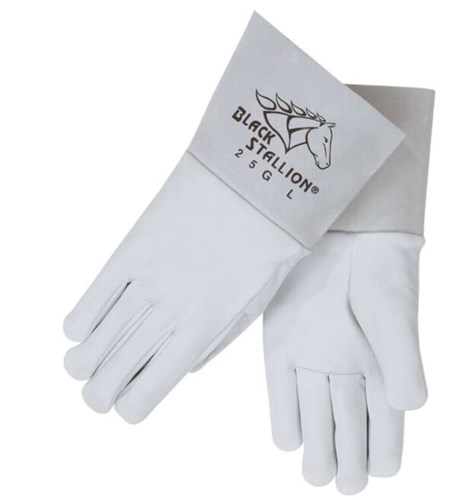 Revco Black Stallion Pearl White Grain Goatskin TIG Glove #25G