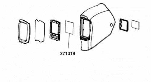 Miller Digital Infinity Helmet Cover Lens, Inside Part#271319