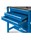 Miller Tool Chest for ArcStation Part #300610 Blue workstation that is perfect for professional welders on white background