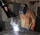 Ace Welding Fume Extractor Part# 73-100M Welder using vacuum to keep his environment and workspace clear of smoke and debris