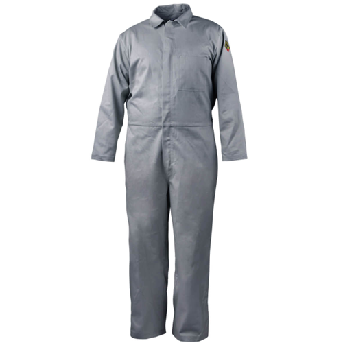 Black Stallion 7 oz. 88/12 Flame-Resistant Coveralls, Gray CF4017-GY