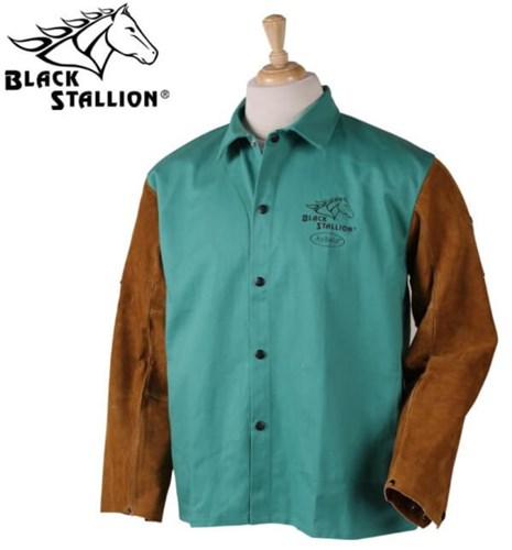 Revco Black Stallion FR Cotton/Split Cowhide Hybrid™ Jacket #F9-30C/BS