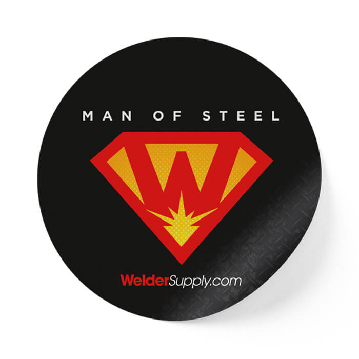 Man of Steel graphic t-shirt & stickers: Bundle Only | Welder Supply