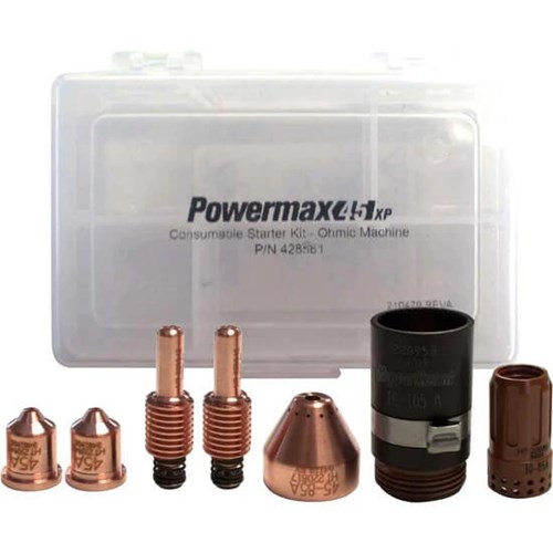 Hypertherm Mechanized Consumable Starter Kit for Powermax45 XP w/ Ohmic Retaining Cap #428561