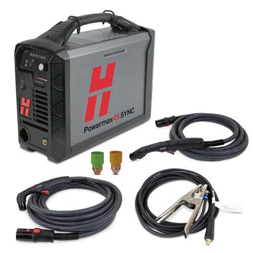 Powermax45 SYNC Plasma Cutter - 230V, CPC Port, Dual Handheld Torches (75° & 15°), 20ft & 25ft Leads #88564