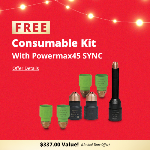 Free consumable kit with Powermax45 SYNC 088564