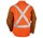 Black Stallion Orange FR Cotton & Cowhide Hybrid™ Jacket, Reflectives - 30" #JH1012-OR