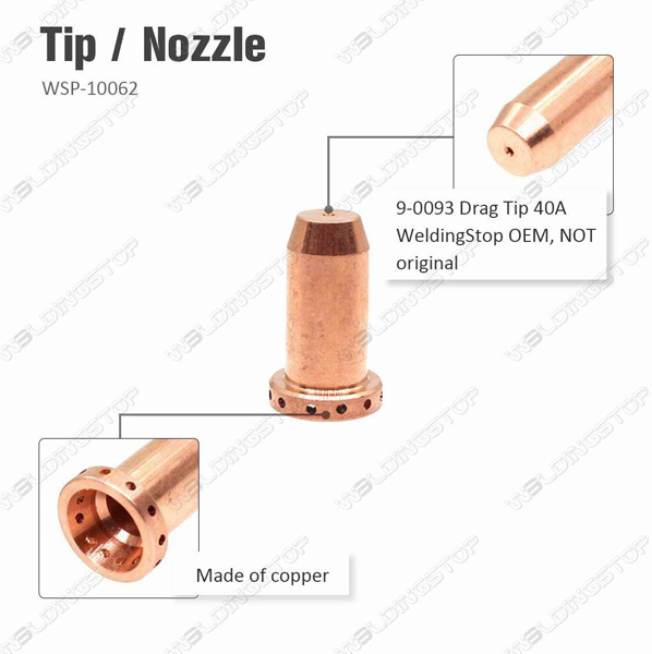 Thermal Dynamics Cutmaster 42 40amp Drag Tip #9-0093 | Cutter Supplies ...