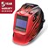 Lincoln Electric welding helmet with red flames design for sale online