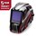 Lincoln Electric red black and silver welding helmet for sale