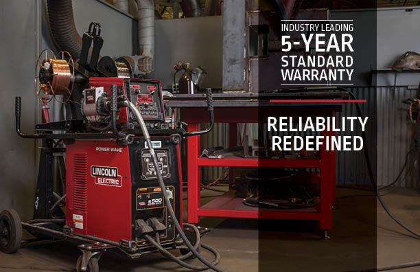 Lincoln Electric 5-year warranty