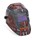 Auto-darkening welding helmet with unique 8bit video game design