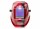 Auto-darkening welding helmet with modular LED light attachment