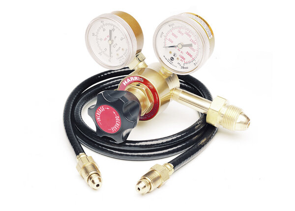 Lincoln Deluxe Adjustable Gas Regulator and Hose Kit #K586-1