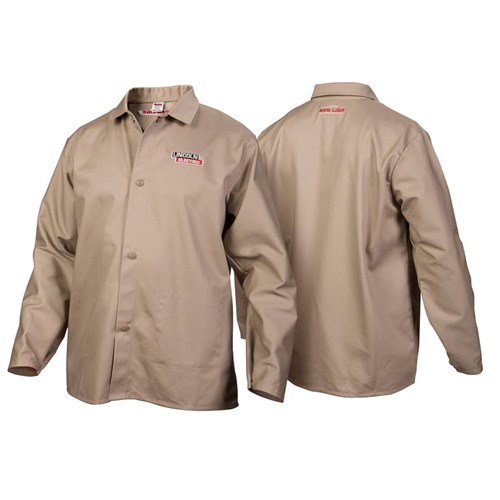 Lincoln Electric Traditional FR Cloth Welding Jacket (Khaki) #K3317