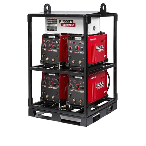 Lincoln Electric Flextec® 350X Construction (Tweco) Multi-Process Welder 4-Pack Rack #K3402-3