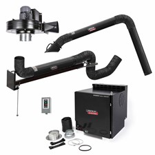 Lincoln Electric Prism® Wall Mount Mechanized Cleaning One Pak®, Single 13 ft. Arm, 7 ft. Ext, Starter #K4468-9