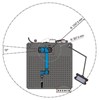 work envelope for Miller Copilot™ Water-Cooled with Auto-Continuum™ 500 #951000105