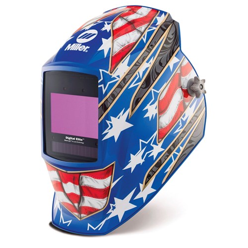 Miller Digital Elite™ Welding Helmet, Stars and Stripes, ClearLight 4x #296770