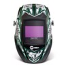 Miller Welding Helmet with Black, White & Green Design