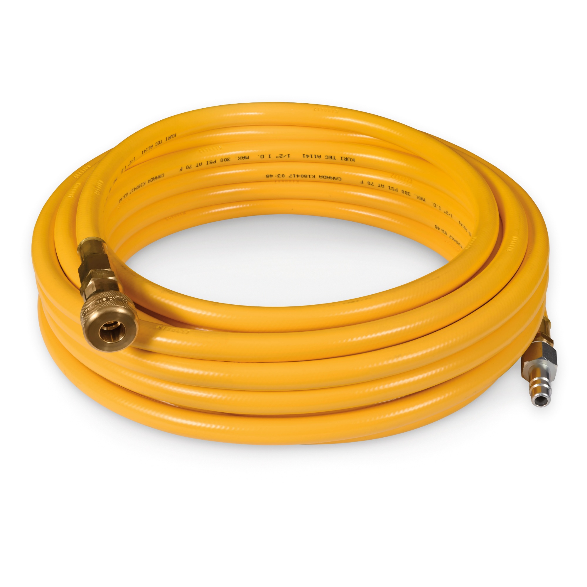 Straight Air Hose, 50', 1/2" Industrial Interchange, BreatheAir Inlet #276005