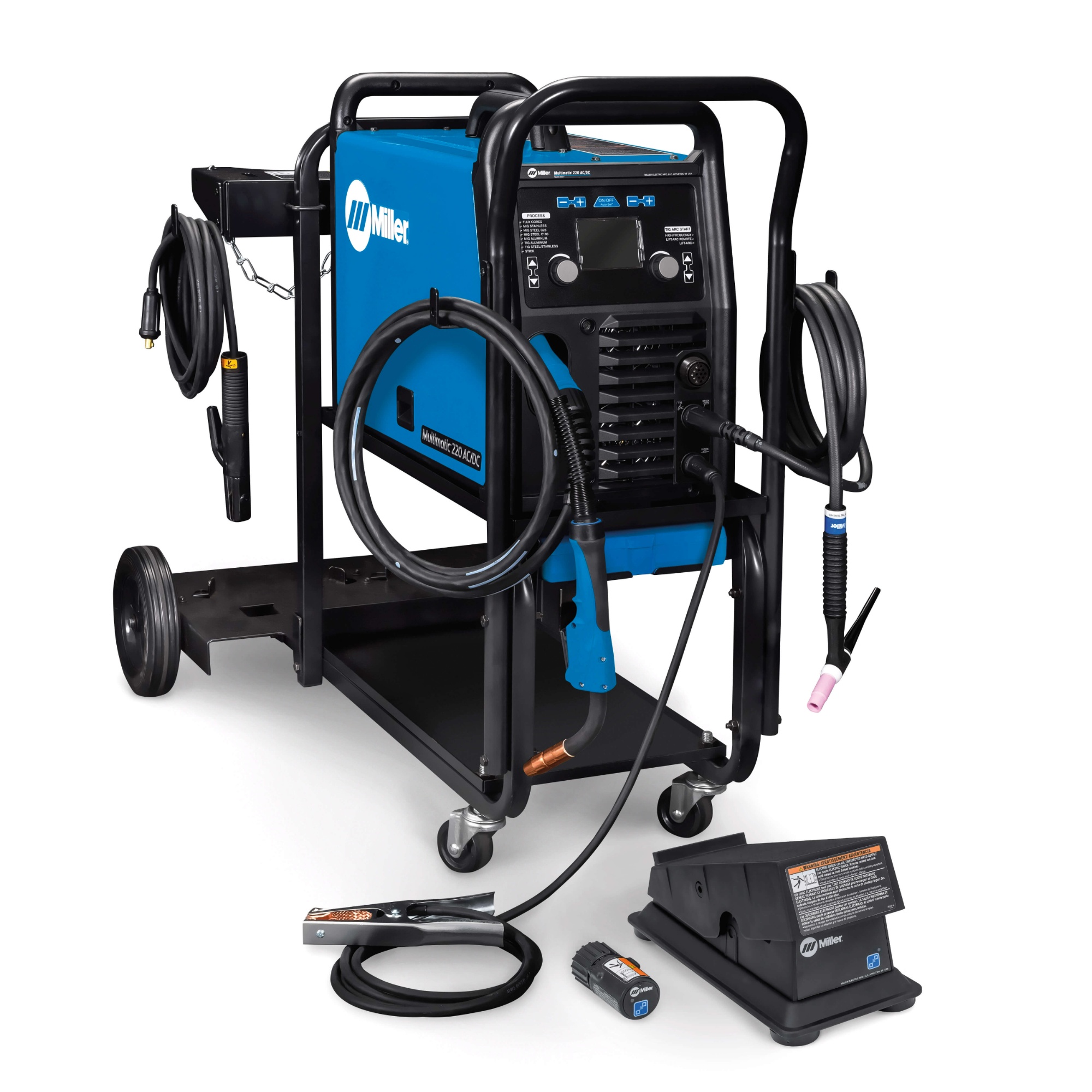 Miller Multimatic® 220 AC/DC Multi-Process Welder w/ Wireless Foot Pedal #907757002