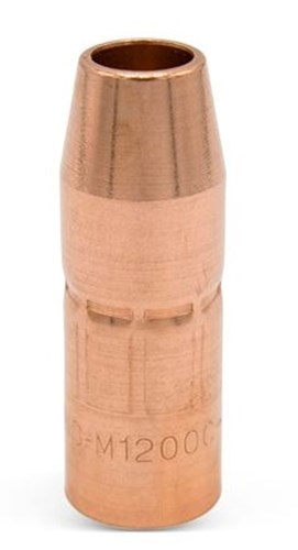 Miller AccuLock™ MDX™ Small Thread-On Nozzle, 1/2" Orifice, Flush Tip, Copper (2 per pkg) NS-M1200C high quality OEM replacement