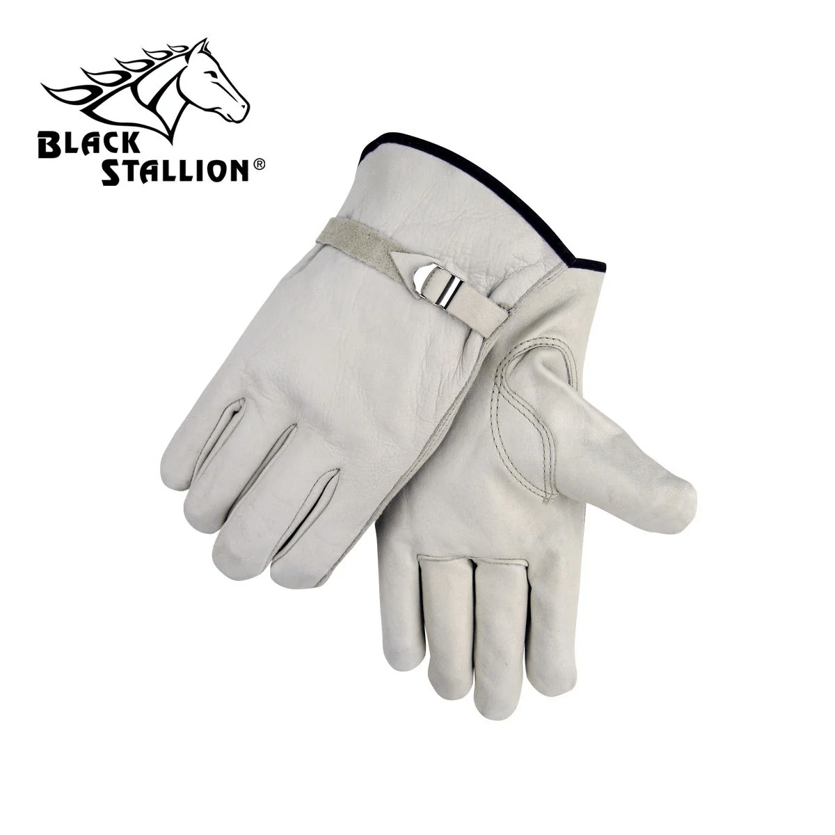 Revco Black Stallion Grain Cowhide -- Pull Strap Driver's Style Gloves #96