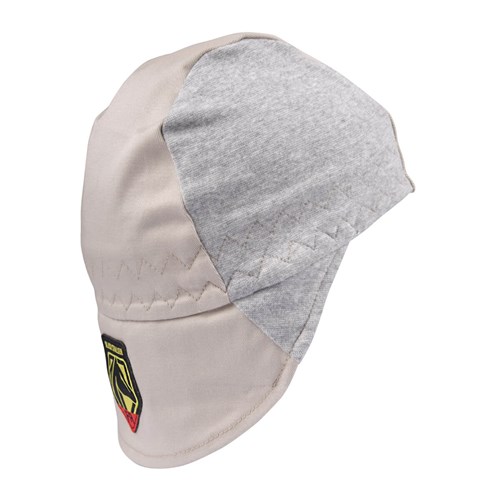 Revco Black Stallion FR Cotton Welding Cap with Hidden Bill Extension, Gray/Stone Khaki #AH1630-GS