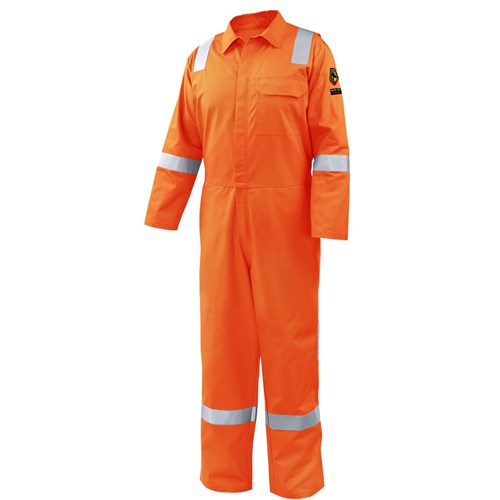 Revco Black Stallion 7 oz. AR/FR Cotton Coverall with Reflective FR Tape, Orange #CF2118-OR