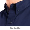 collar of Revco Black Stallion  FR Cotton Stone Work Shirt #WF2110-NV