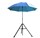 Black Stallion Flame-Resistant Industrial Umbrella with stand #UB250-BLU