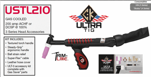 CK WorldWide UltraTig Premium Torch (FlexHead) USTL210 Highest quality welding brands